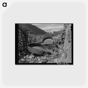 アートポストカード-Remains of Gold Mill
 - ラッセル リー Postcard.