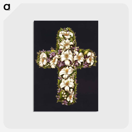 アートポストカード-Easter Lily Cross
 - ボストン公共図書館 Postcard.