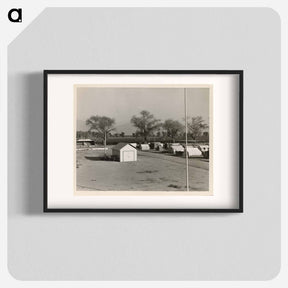 アートポスター-View of Kern migrant camp, community center at left. California - ドロテア ラング Poster.