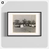 View of Kern migrant camp, community center at left. California - Dorothea Lange Poster.