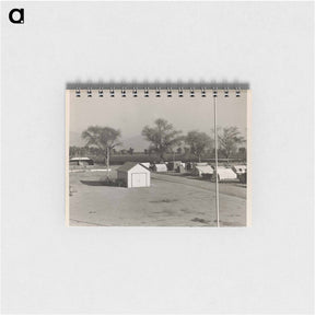 アートメモ帳-View of Kern migrant camp, community center at left. California - ドロテア ラング Memo.