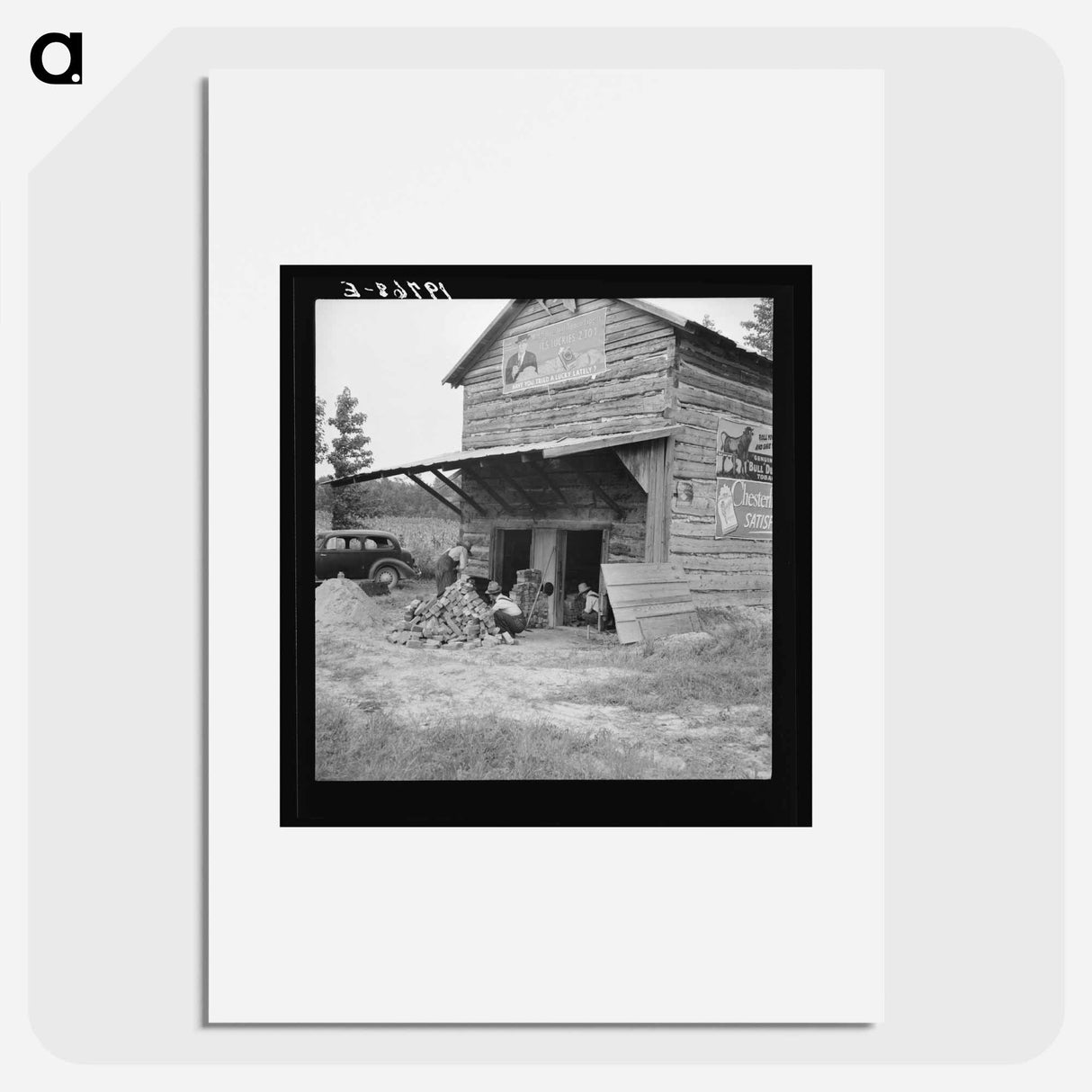 Putting in new flues in tobacco barn - Dorothea Lange Poster.