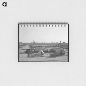 アートメモ帳-View of Kern County migrant camp - ドロテア ラング Memo.