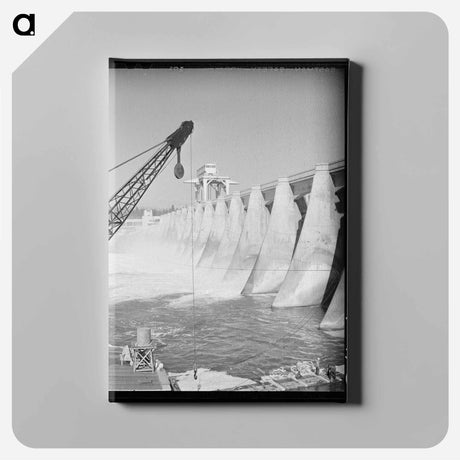 アートパネル-Bonneville Dam Construction
 - ラッセル リー Canvas.