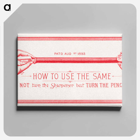 アートパネル-The Eagle's New Pencil Sharpener
 - ボストン公共図書館 Canvas.