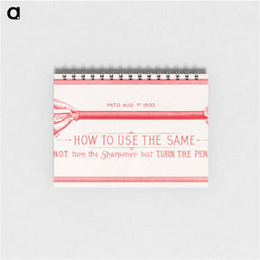 アートメモ帳-The Eagle's New Pencil Sharpener
 - ボストン公共図書館 Memo.