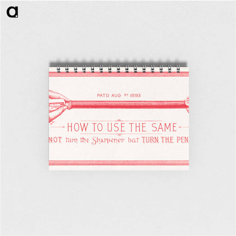 アートメモ帳-The Eagle's New Pencil Sharpener
 - ボストン公共図書館 Memo.