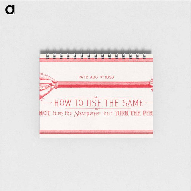 アートメモ帳-The Eagle's New Pencil Sharpener
 - ボストン公共図書館 Memo.