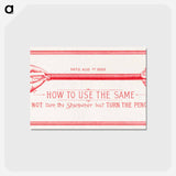 アートポストカード-The Eagle's New Pencil Sharpener
 - ボストン公共図書館 Postcard.