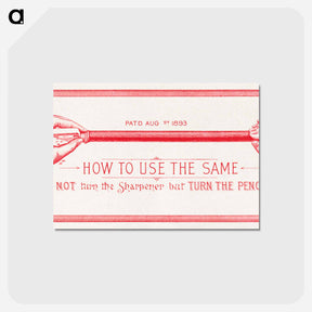 アートポストカード-The Eagle's New Pencil Sharpener
 - ボストン公共図書館 Postcard.