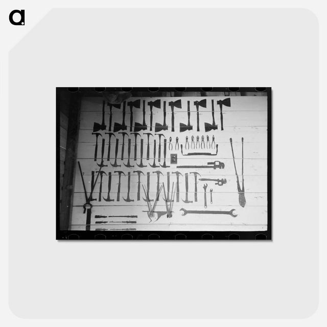 アートポストカード-Lake Dick Tool Patterns
 - ラッセル リー Postcard.