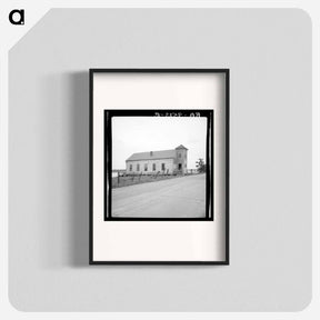 アートポスター-Church on the banks of the Mississippi River near Vicksburg, Mississippi - ドロテア ラング Poster.