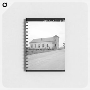 アートメモ帳-Church on the banks of the Mississippi River near Vicksburg, Mississippi - ドロテア ラング Memo.