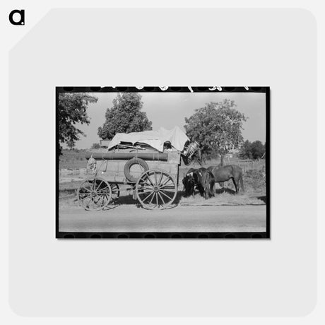 アートポストカード-Roadside Rest
 - ラッセル リー Postcard.