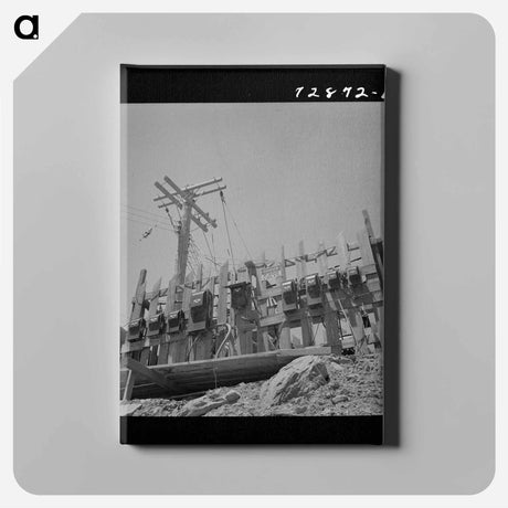 アートパネル-Shasta Dam Power Switches
 - ラッセル リー Canvas.
