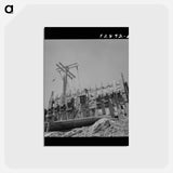 アートポストカード-Shasta Dam Power Switches
 - ラッセル リー Postcard.