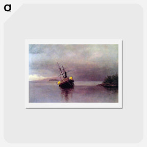 アートポストカード-Wreck of the 'Ancon' in Loring Bay, Alaska - アルバート ビアスタット Postcard.
