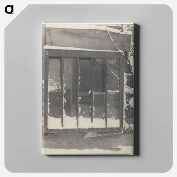 Window: Wood, Glass, Snow - アルフレッド スティーグリッツ Canvas.