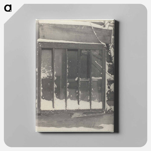 Window: Wood, Glass, Snow - アルフレッド スティーグリッツ Canvas.