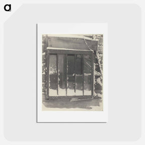 アートポストカード-Window: Wood, Glass, Snow - アルフレッド スティーグリッツ Postcard.
