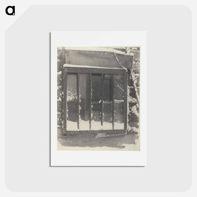 アートポストカード-Window: Wood, Glass, Snow - アルフレッド スティーグリッツ Postcard.