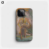 Man carrying a deer - アーノルド ピーター ワイズ クビンチャン Phone Case.