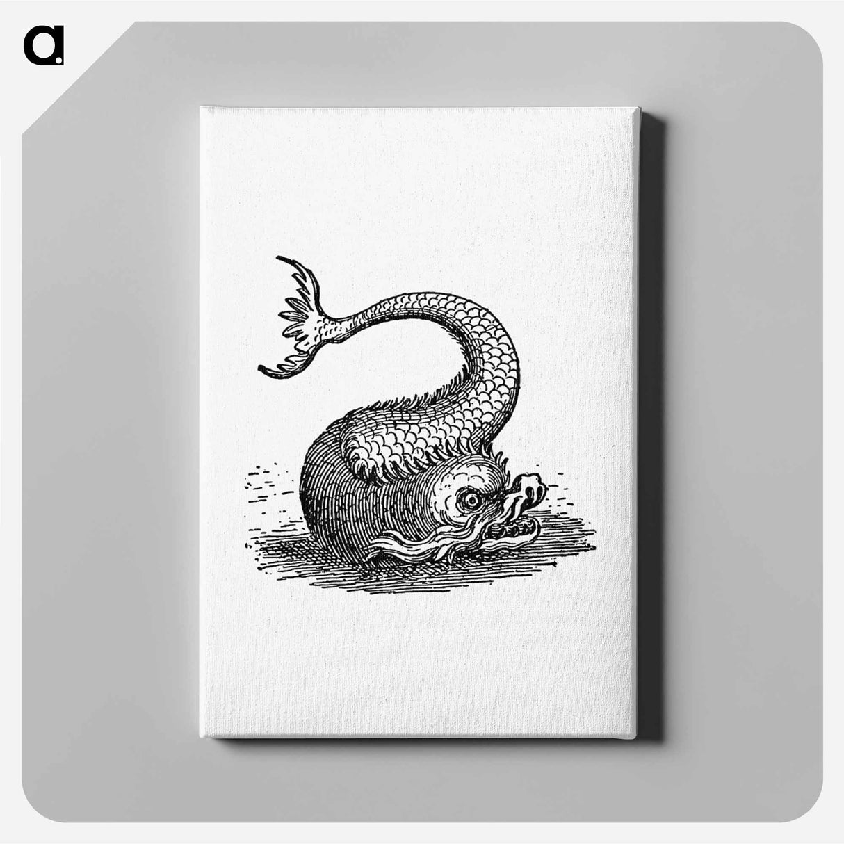 アートパネル-Fish Creature Illustration
 - 大英図書館 Canvas.