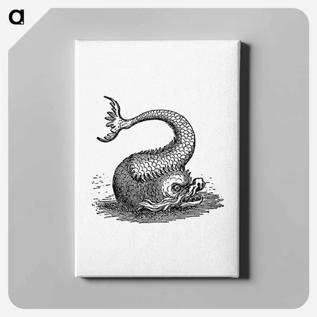 アートパネル-Fish Creature Illustration
 - 大英図書館 Canvas.