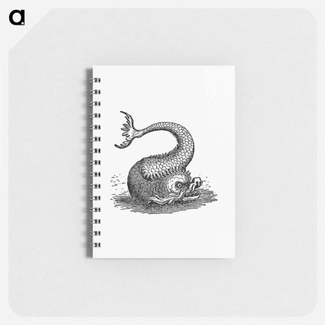 アートメモ帳-Fish Creature Illustration
 - 大英図書館 Memo.