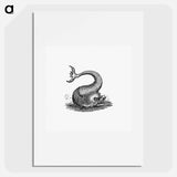 アートポスター-Fish Creature Illustration
 - 大英図書館 Poster.