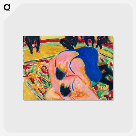 アートポストカード-Wrestlers in a Circus
 - クリーブランド美術館 Postcard.