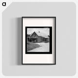 Home of tobacco tenant with addition of improvised garage - Dorothea Lange Poster.