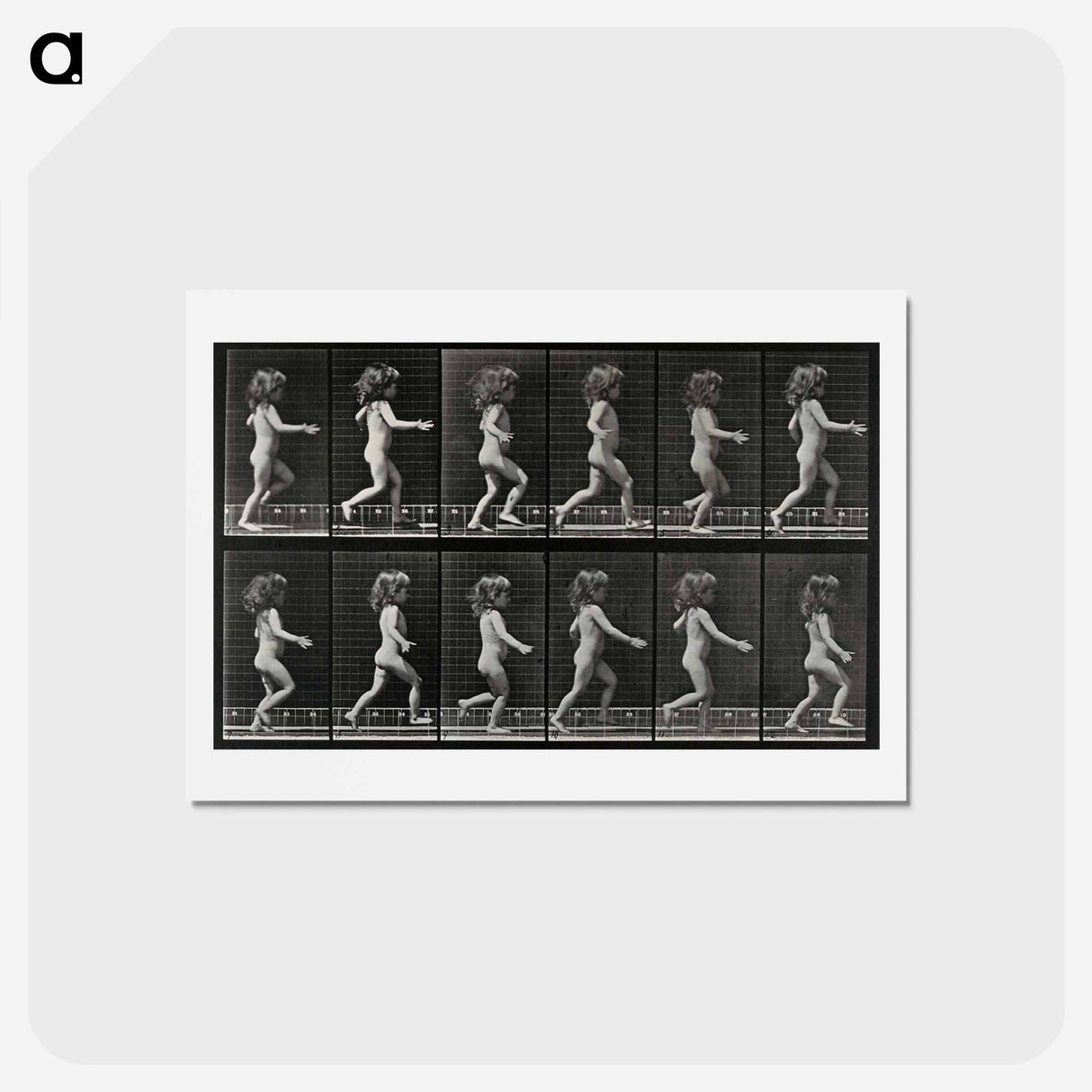 アートポストカード-Running Girl
 - エドワード マイブリッジ Postcard.