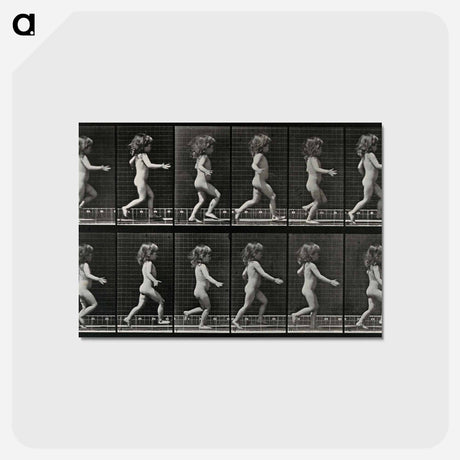 アートポストカード-Running Girl
 - エドワード マイブリッジ Postcard.