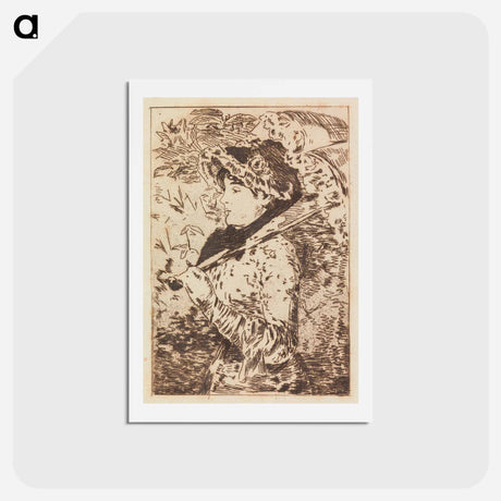 アートポストカード-Jeanne - エドゥアール マネ Postcard.