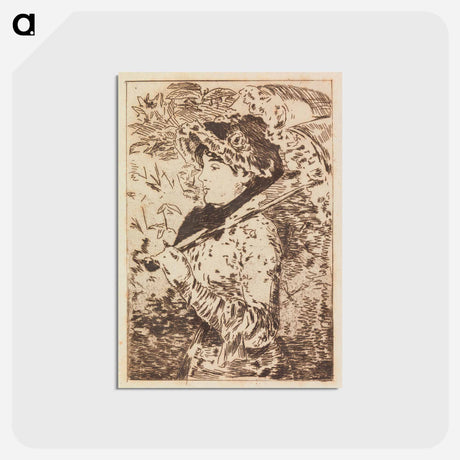 アートポストカード-Jeanne - エドゥアール マネ Postcard.