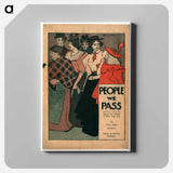 アートパネル-People we pass - エドワード ペンフィールド Canvas.