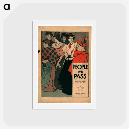 People we pass - エドワード ペンフィールド Postcard.