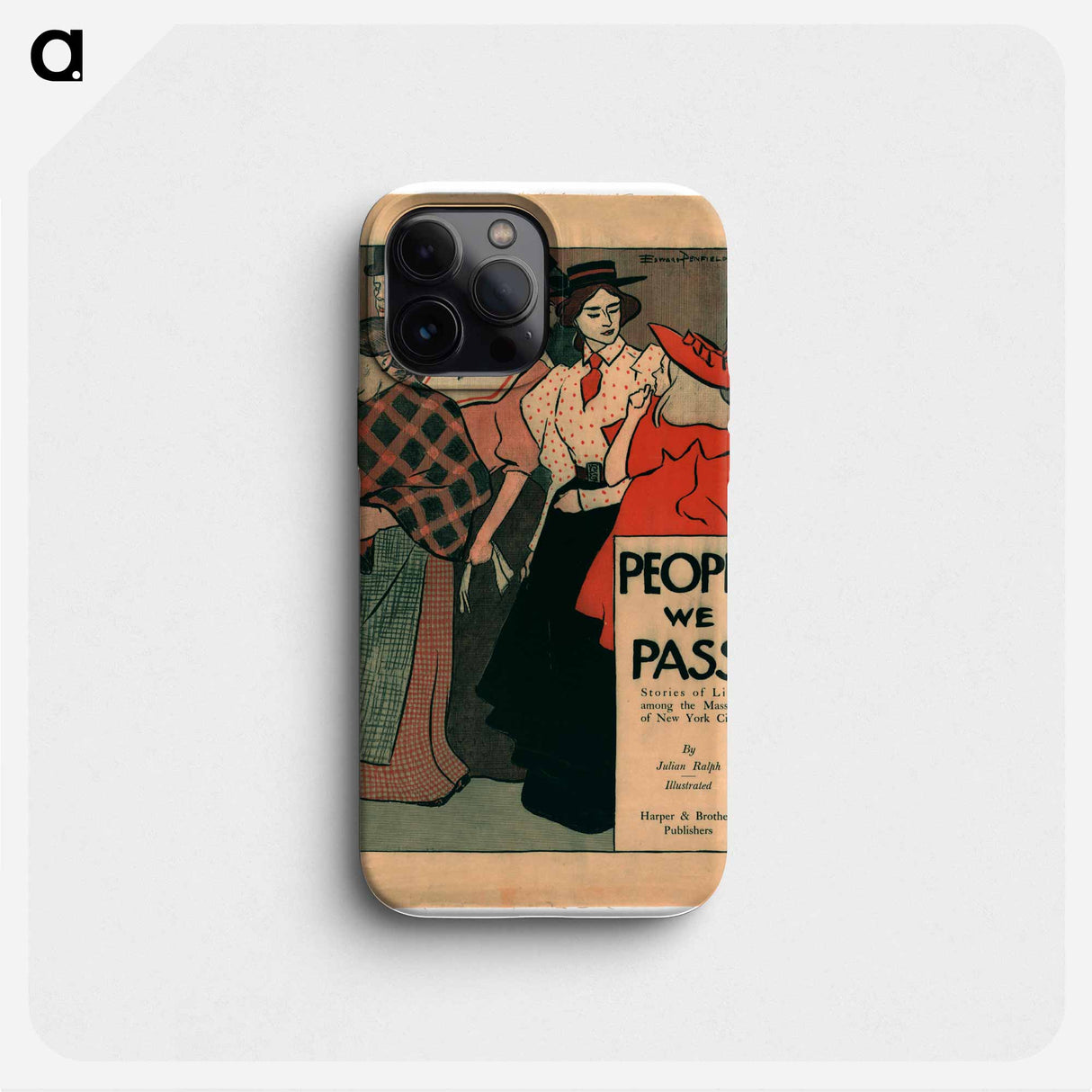 People we pass - Edward Penfield Phone Case.