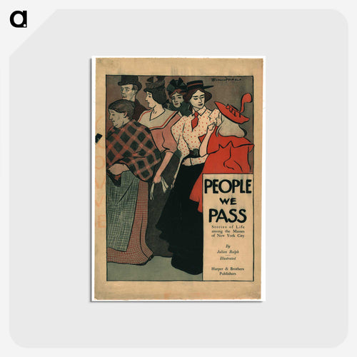 People we pass - エドワード ペンフィールド Postcard.