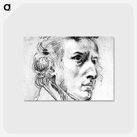 アートポストカード-Chopin - ウジェーヌ ドラクロワ Postcard.