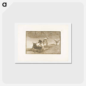 アートポストカード-They Play Another with the Cape in an Enclosure - フランシスコ デ ゴヤ Postcard.