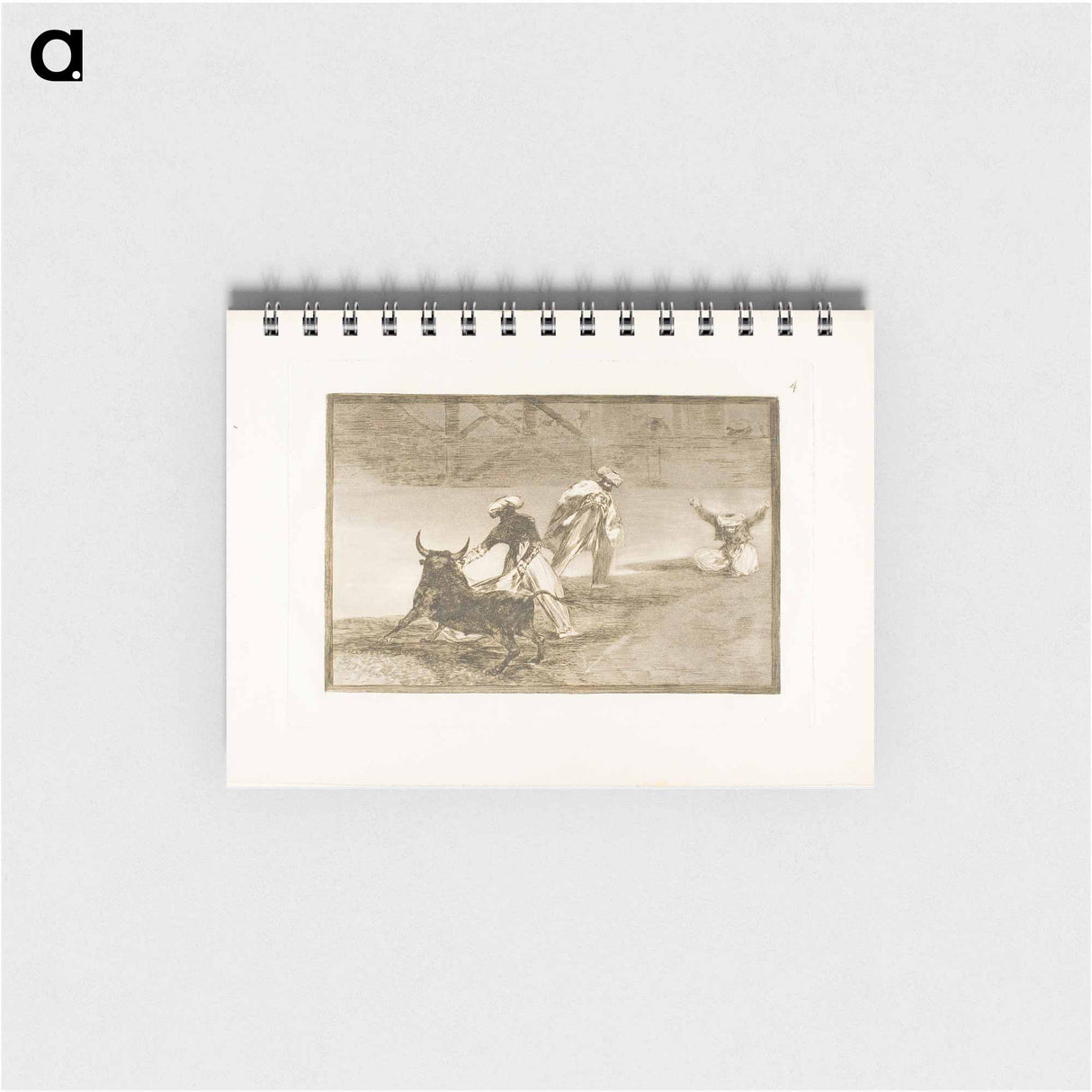 They Play Another with the Cape in an Enclosure - Francisco de Goya Memo.