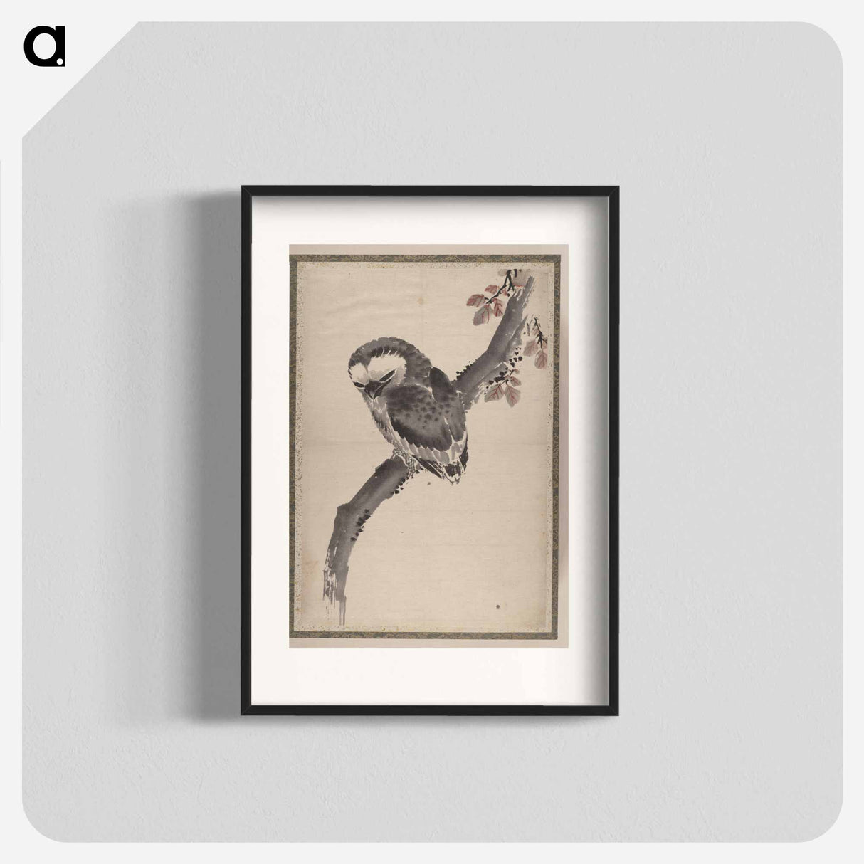アートポスター-Katsushika Hokusai's owl - 葛飾 北斎 Poster.