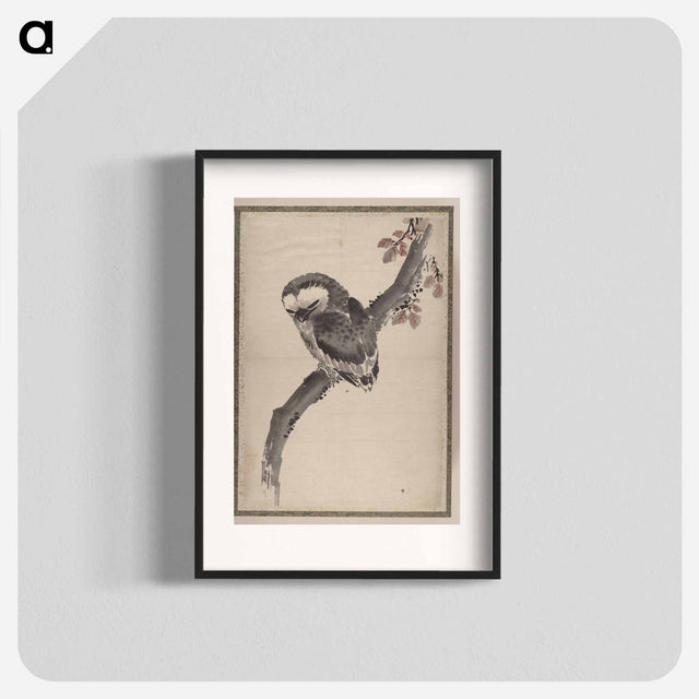 アートポスター-Katsushika Hokusai's owl - 葛飾 北斎 Poster.