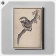 アートパネル-Katsushika Hokusai's owl - 葛飾 北斎 Canvas.
