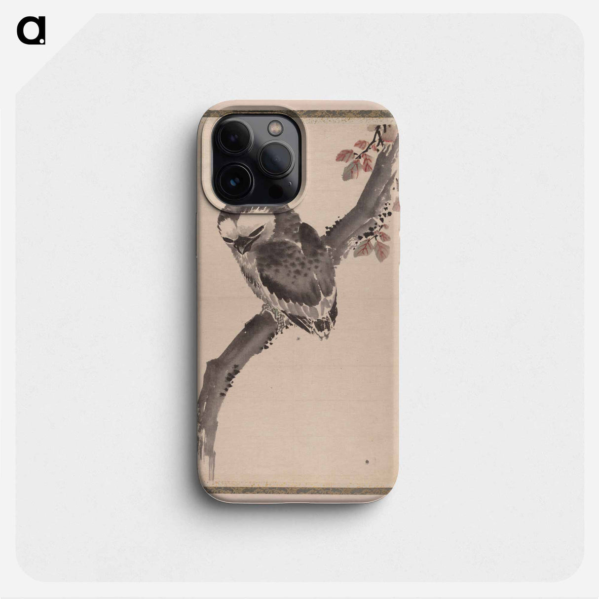 Katsushika Hokusai's owl - 葛飾 北斎 Phone Case.