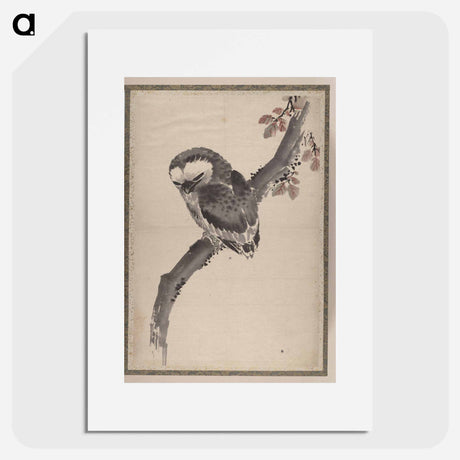 アートポスター-Katsushika Hokusai's owl - 葛飾 北斎 Poster.