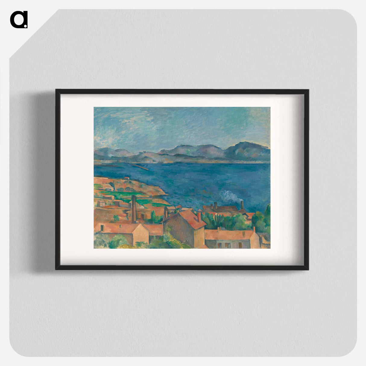 The Bay of Marseille, Seen from L'Estaque - Paul Cezanne Poster.