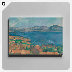 アートパネル-The Bay of Marseille, Seen from L'Estaque - ポール セザンヌ Canvas.